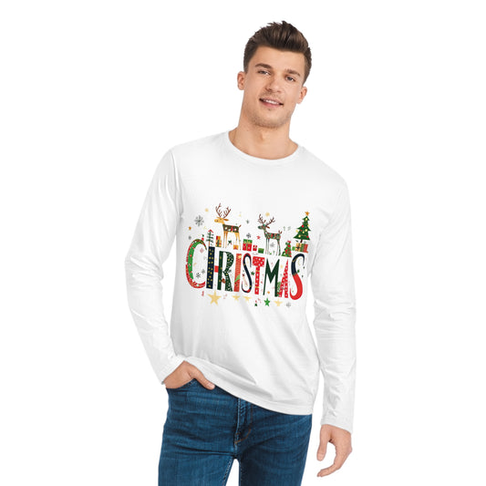 Men's Organic Long Sleeve Christmas Shirt