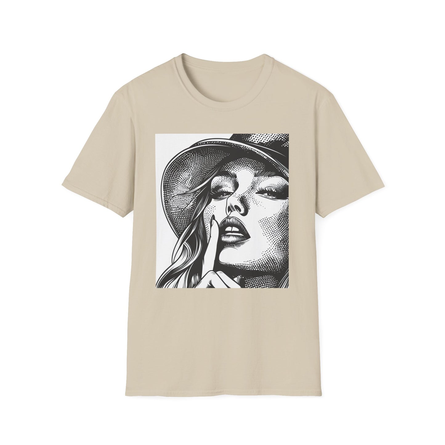 Lady with Hat T-Shirt