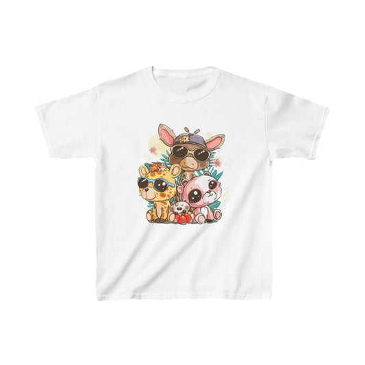 Animal Friends Kids Tee - Fun Cotton T-Shirt for Kids