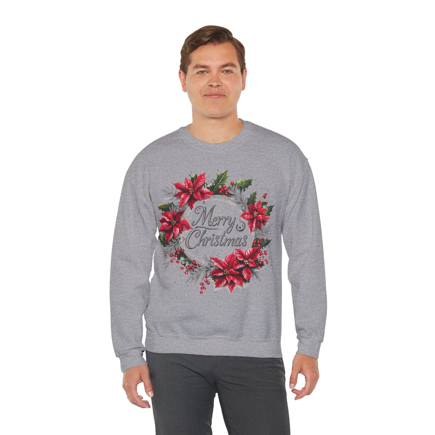 Merry Christmas Crewneck Sweatshirt - Festive Winter Apparel