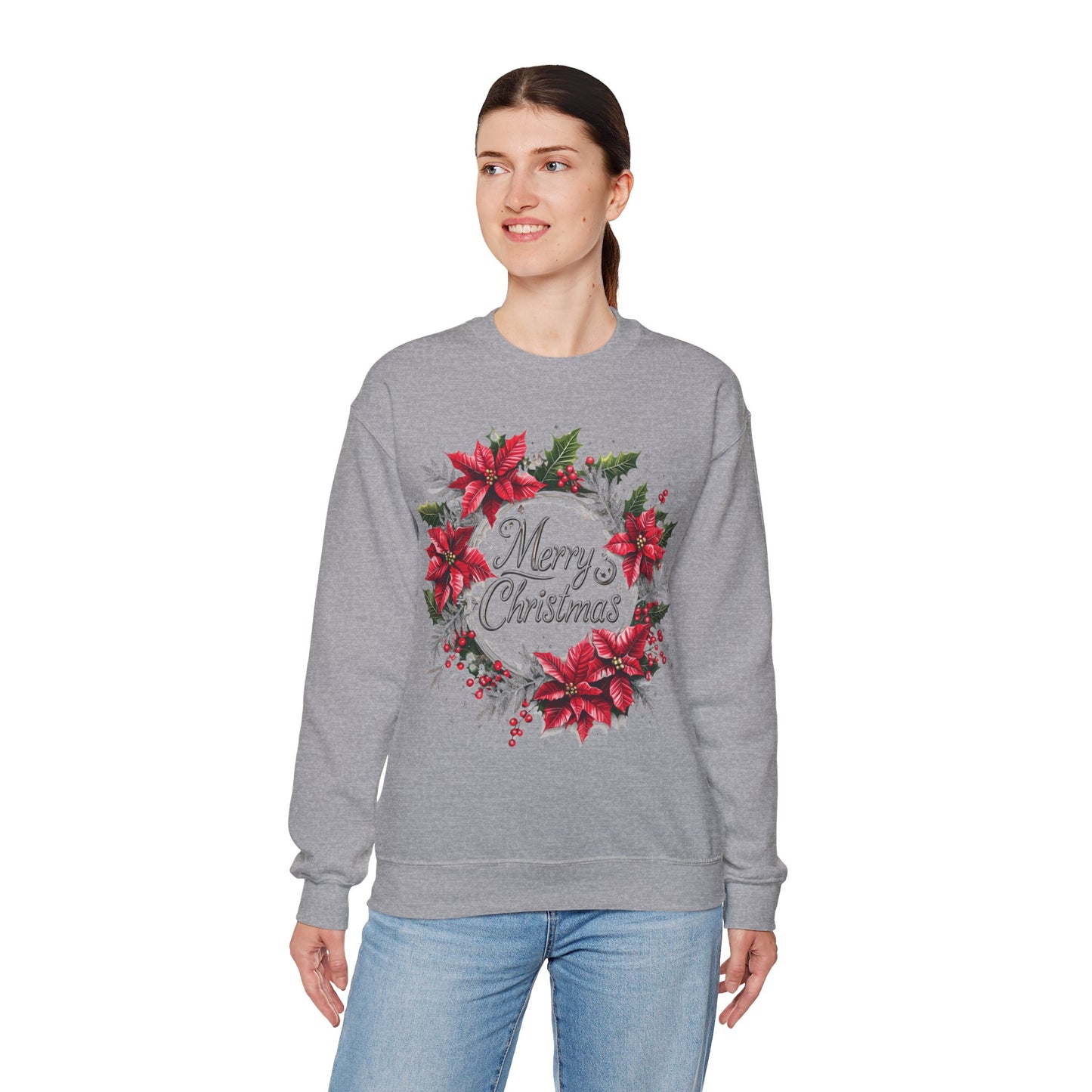 Merry Christmas Crewneck Sweatshirt - Festive Winter Apparel