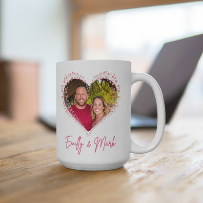 Gift mug for couples- Date & Photo