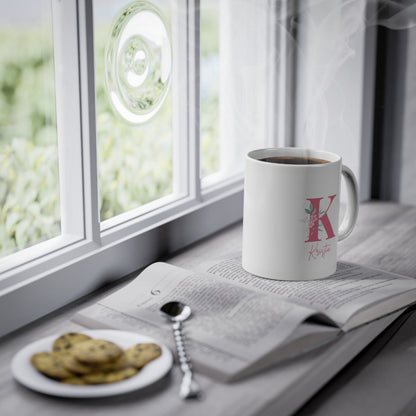 Gift mug name with Big Initial letter