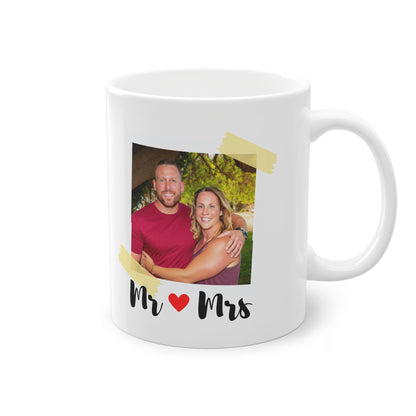 Gift mug for couple with personalized photo