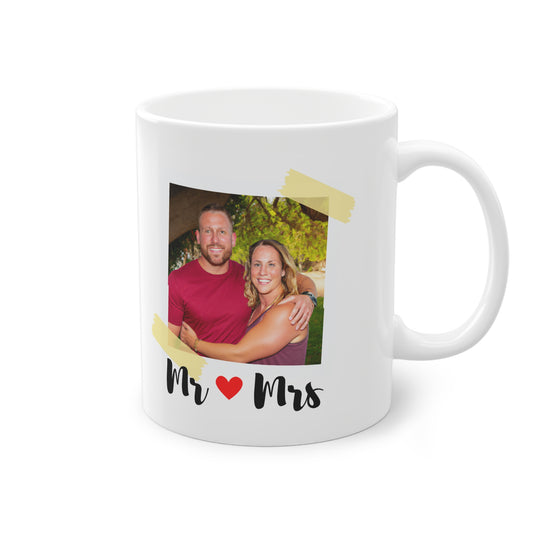 Geschenktasse fürs Paar mit personalisiertem Foto 