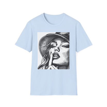 Lady with Hat T-Shirt