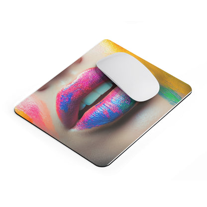 Colorful Lips Mouse Pad – Artistic Design for Creative Spaces