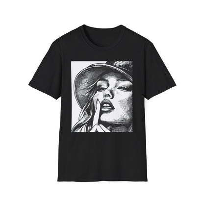 Lady with Hat T-Shirt