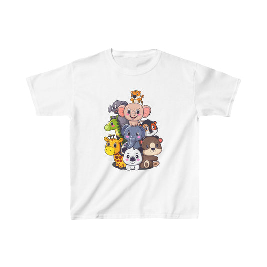 Animal Friends Kids Tee - Fun Cotton T-Shirt for Kids