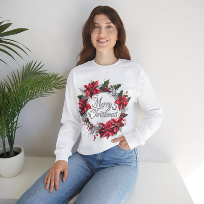 Merry Christmas Crewneck Sweatshirt - Festive Winter Apparel