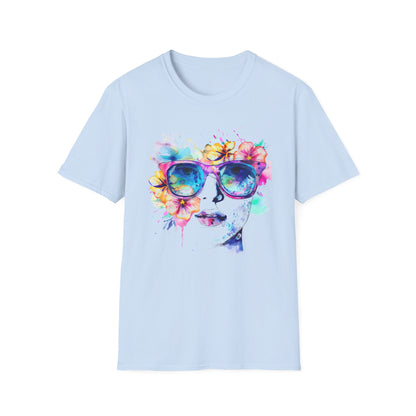 Woman with Glasses T-Shirt