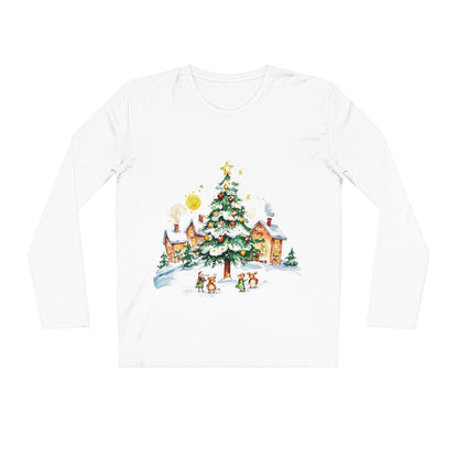 Men's Organic Long Sleeve Christmas Tree Shirt