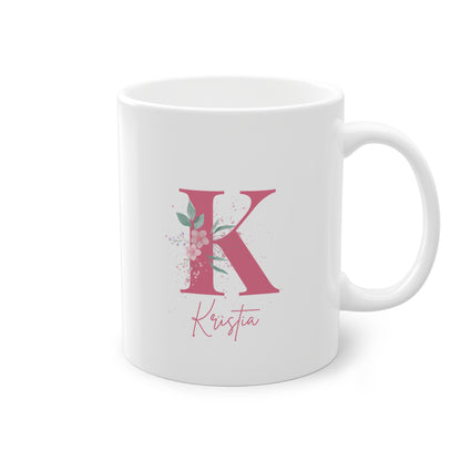 Gift mug name with Big Initial letter