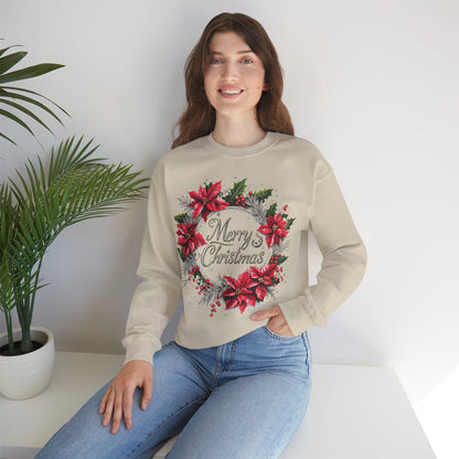 Merry Christmas Crewneck Sweatshirt - Festive Winter Apparel