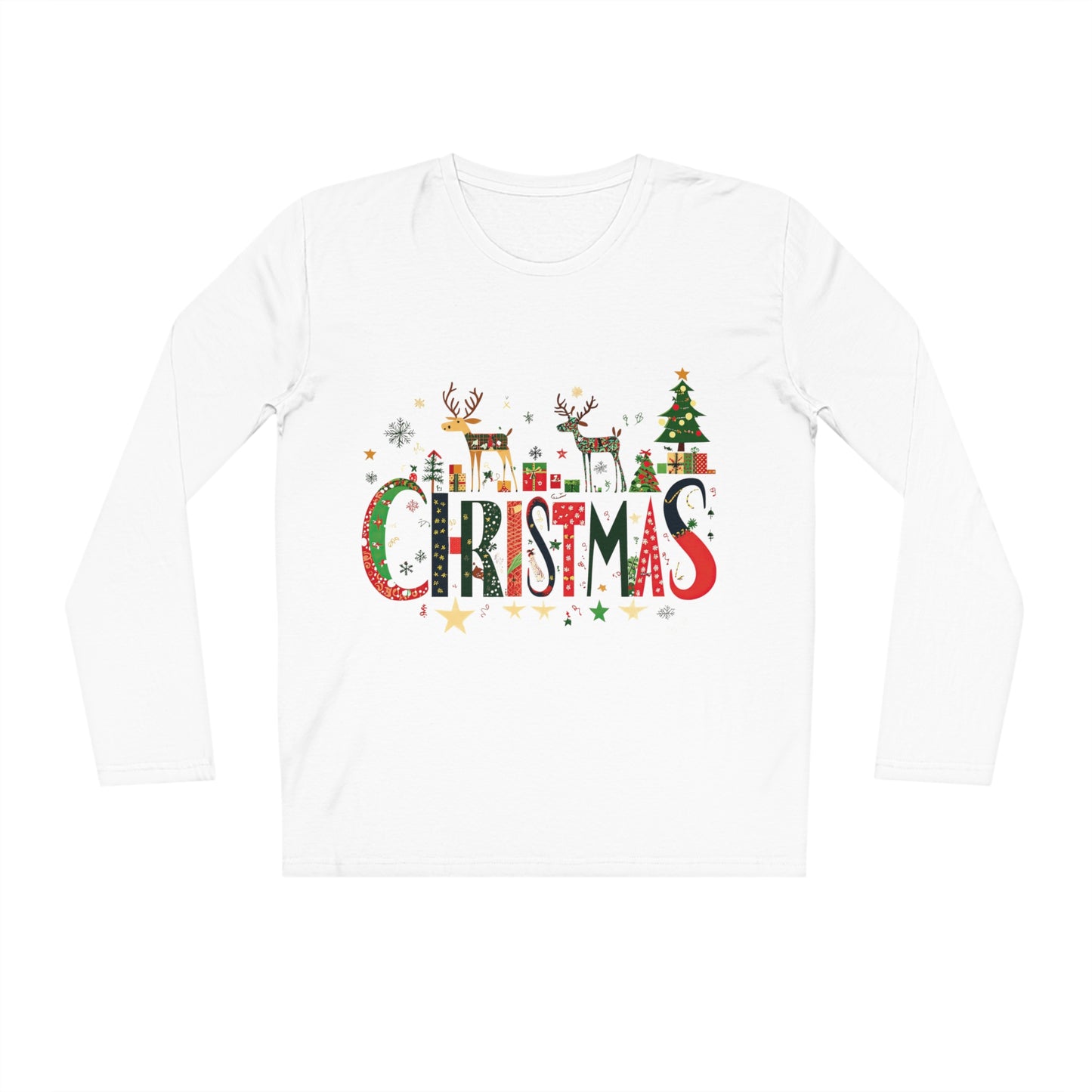 Men's Organic Long Sleeve Christmas Shirt