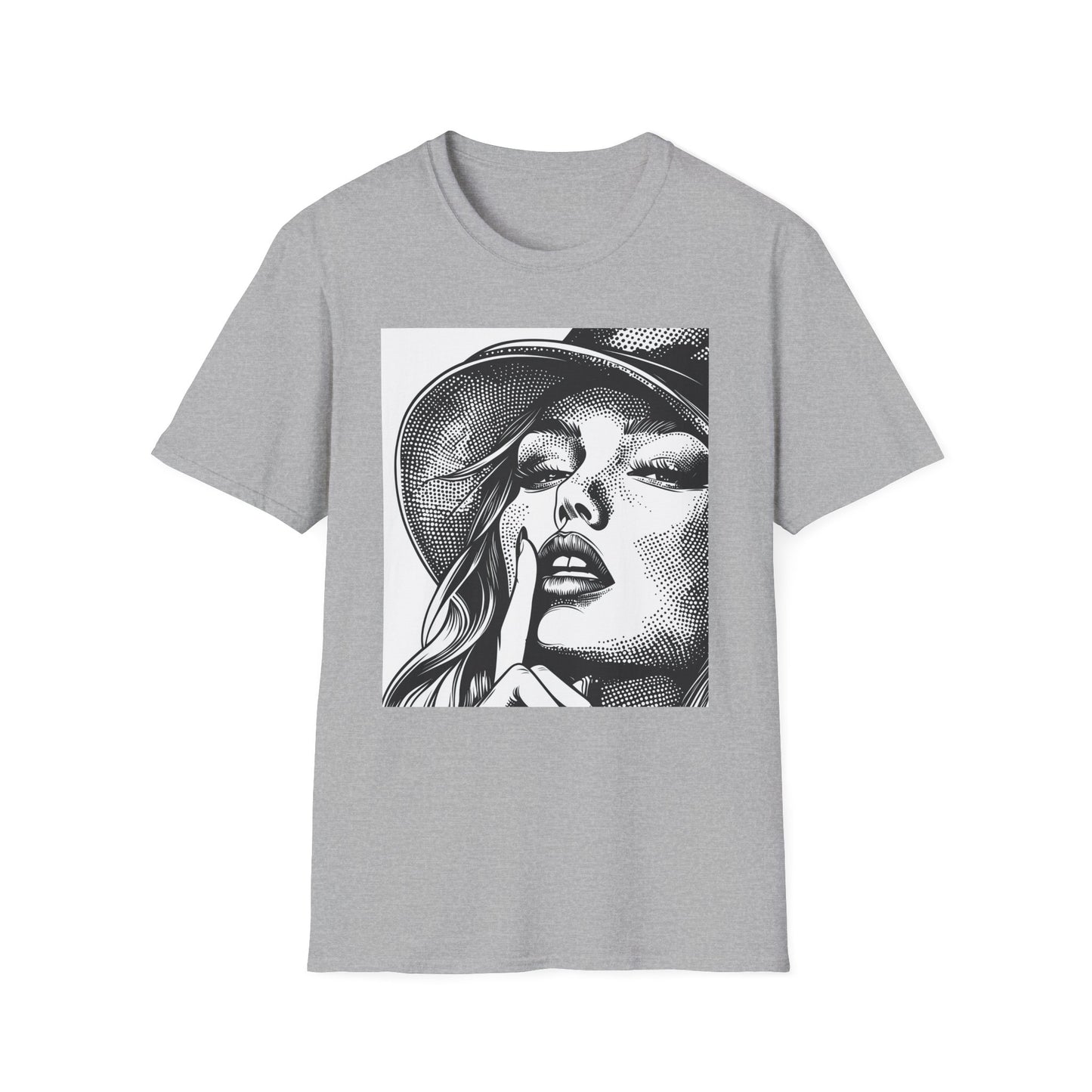 Lady with Hat T-Shirt