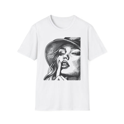 Lady with Hat T-Shirt