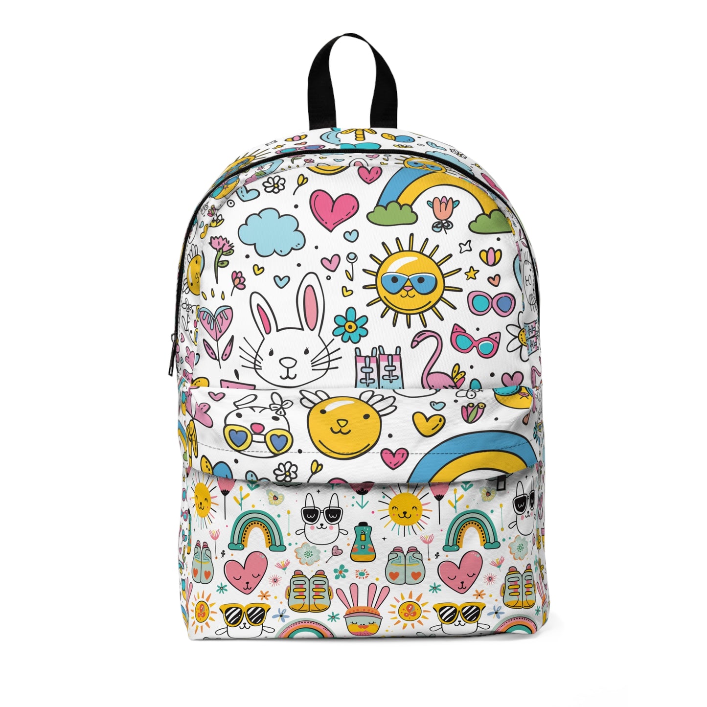 Colorful Unisex Classic Backpack with Fun Summer Vibes