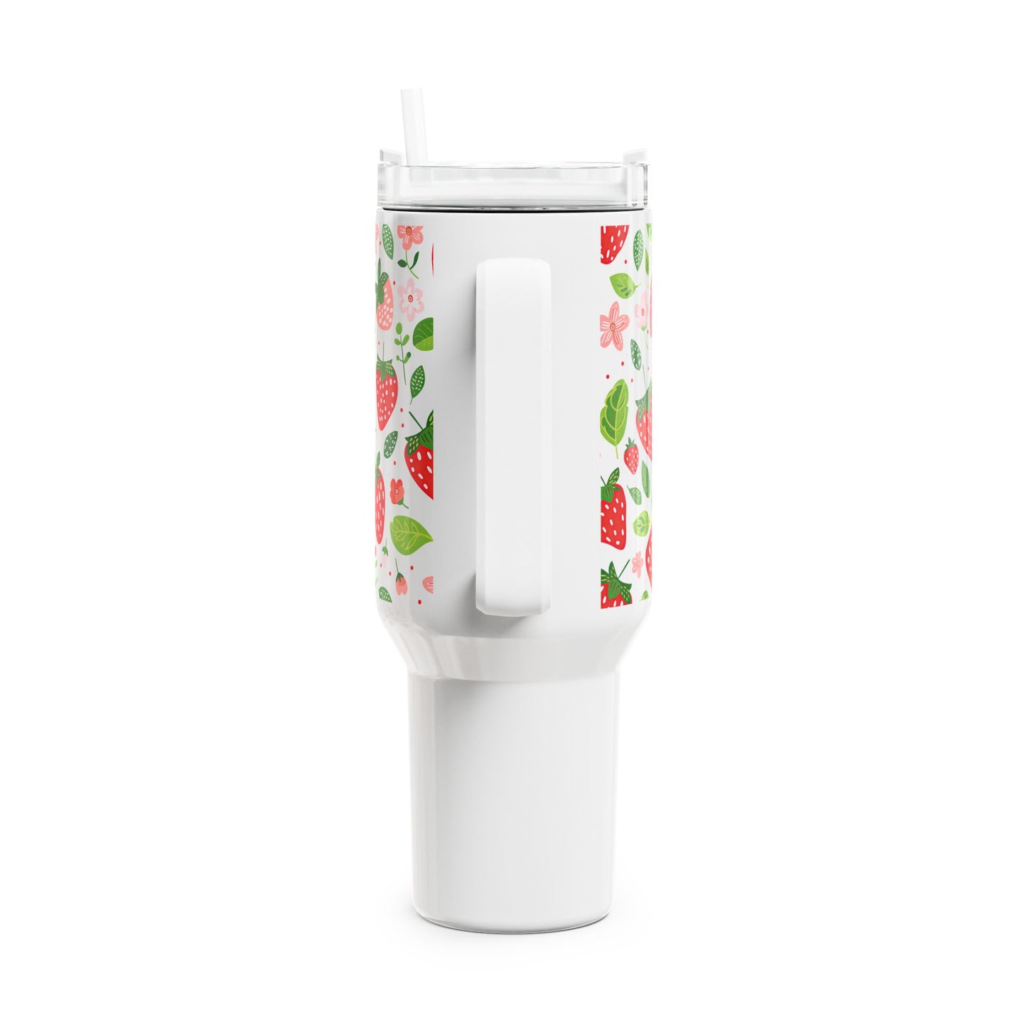 Strawberry Garden 40oz Tumbler - Cute Travel Drinkware for Summer Adventures