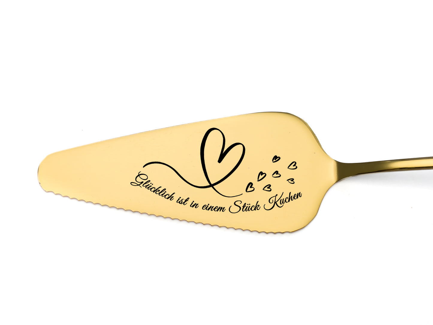 Personalized engraved cake server