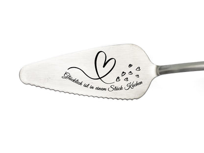 Personalized engraved cake server