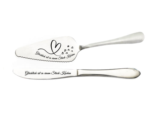 Personalized engraved cake server