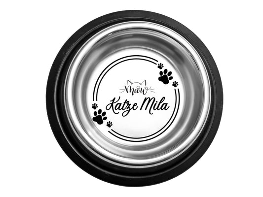 Pet Stainless Steel Bowl with rubber base ring