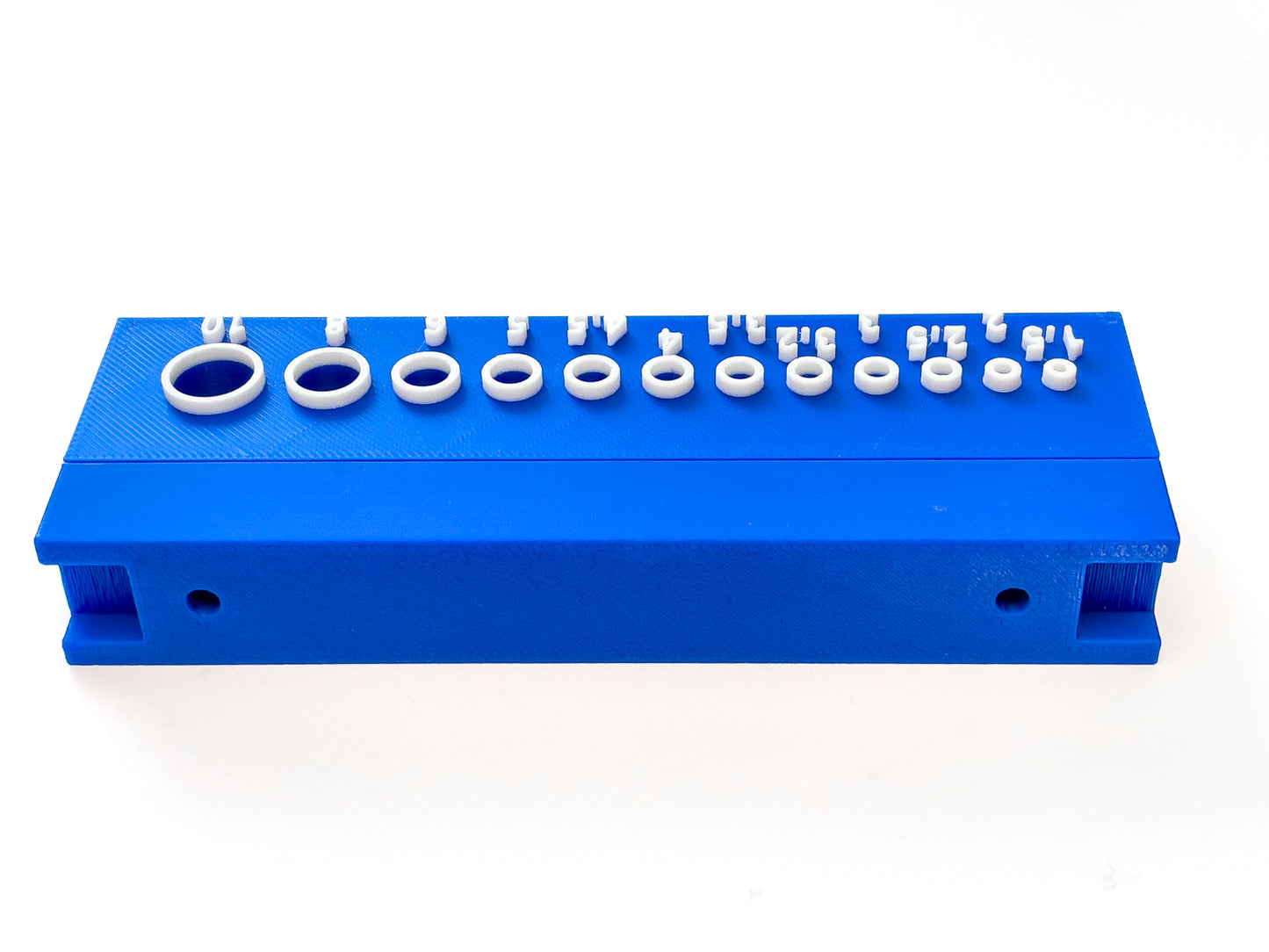 Magnetic Drill Bit Wall Holder – Organized by Size | 3D Printed in Various Colors (Drill bits are not included)