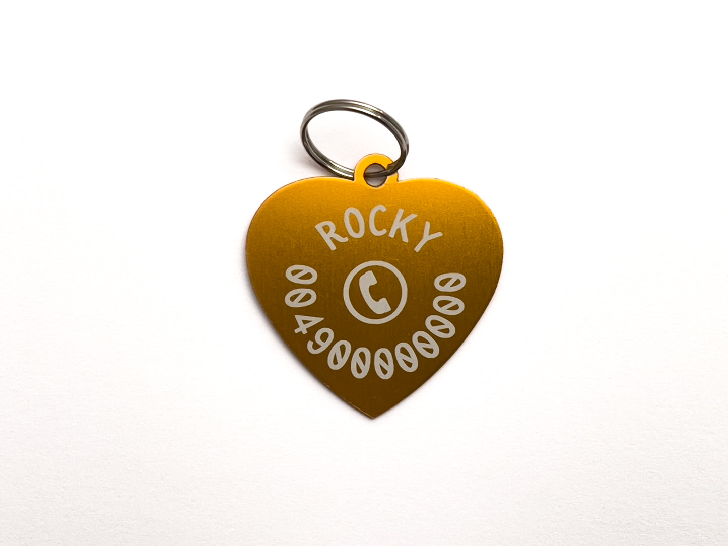 Pet tag ID personalized from aluminium