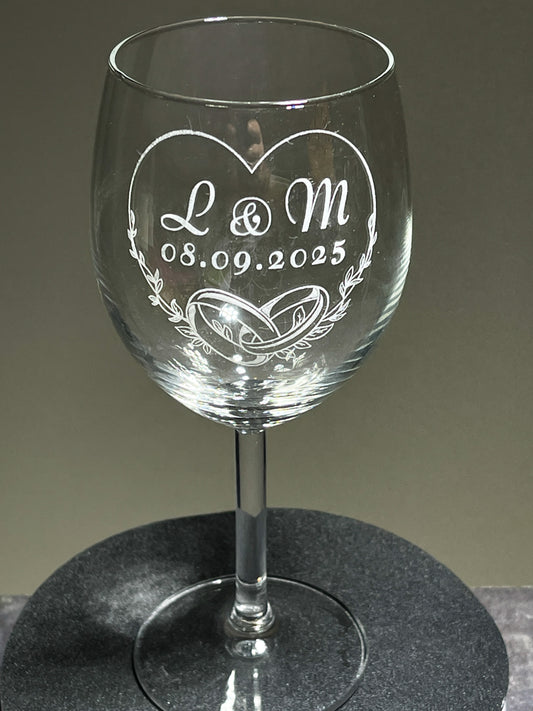 Personalized wine glass