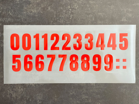 Set of 20 Numbers Decals Self-Adhesive Vinyl- Telephone number / Windows / Doors