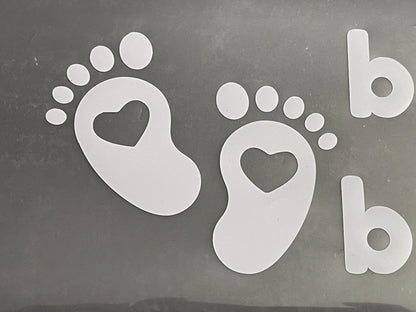 Baby on board sticker for car window