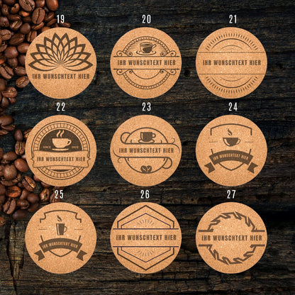 Personalized Coffee coasters - Coffee lovers/ personalized gift / coaster sets