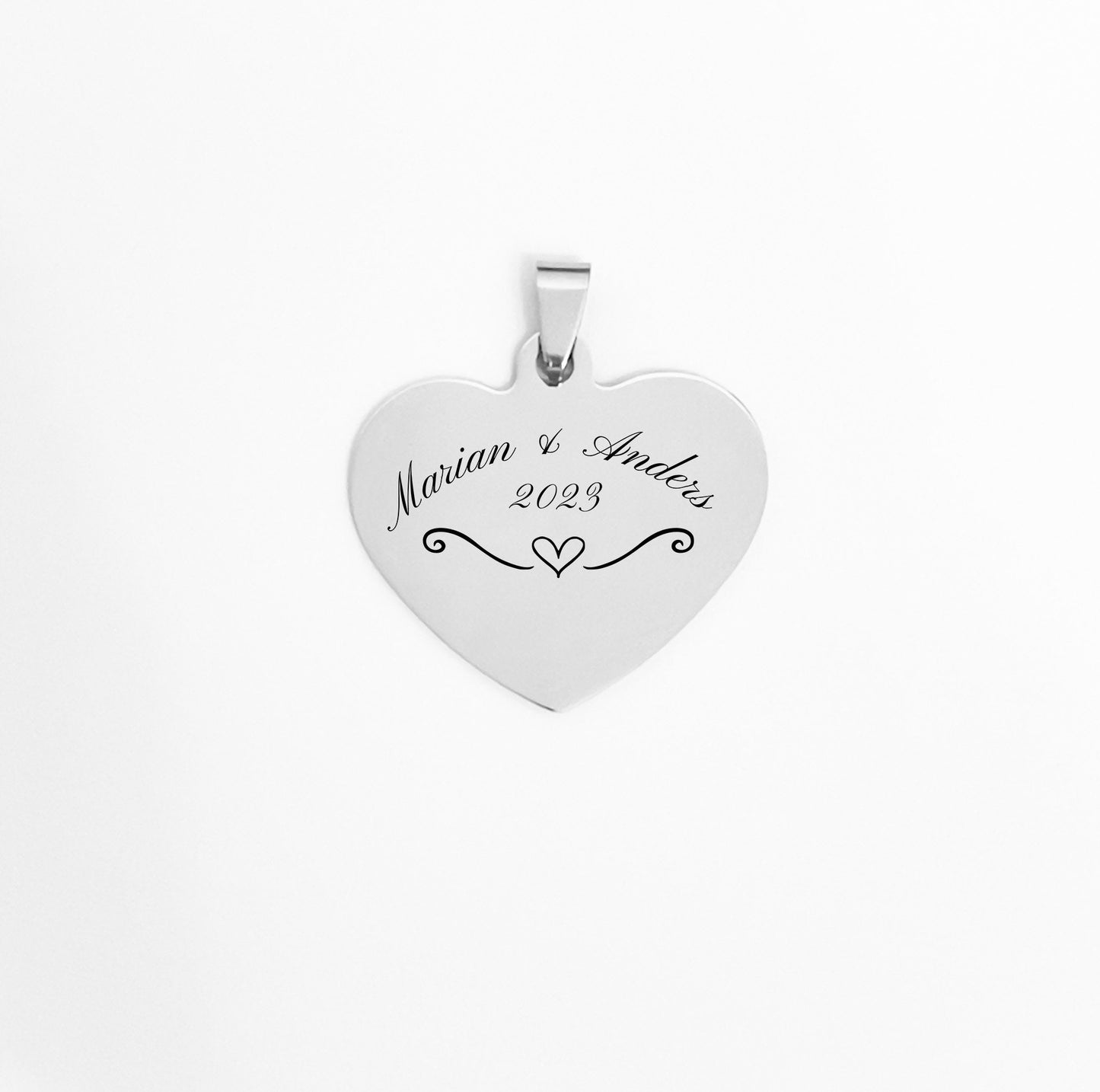 Personalized Engraved necklaces heart