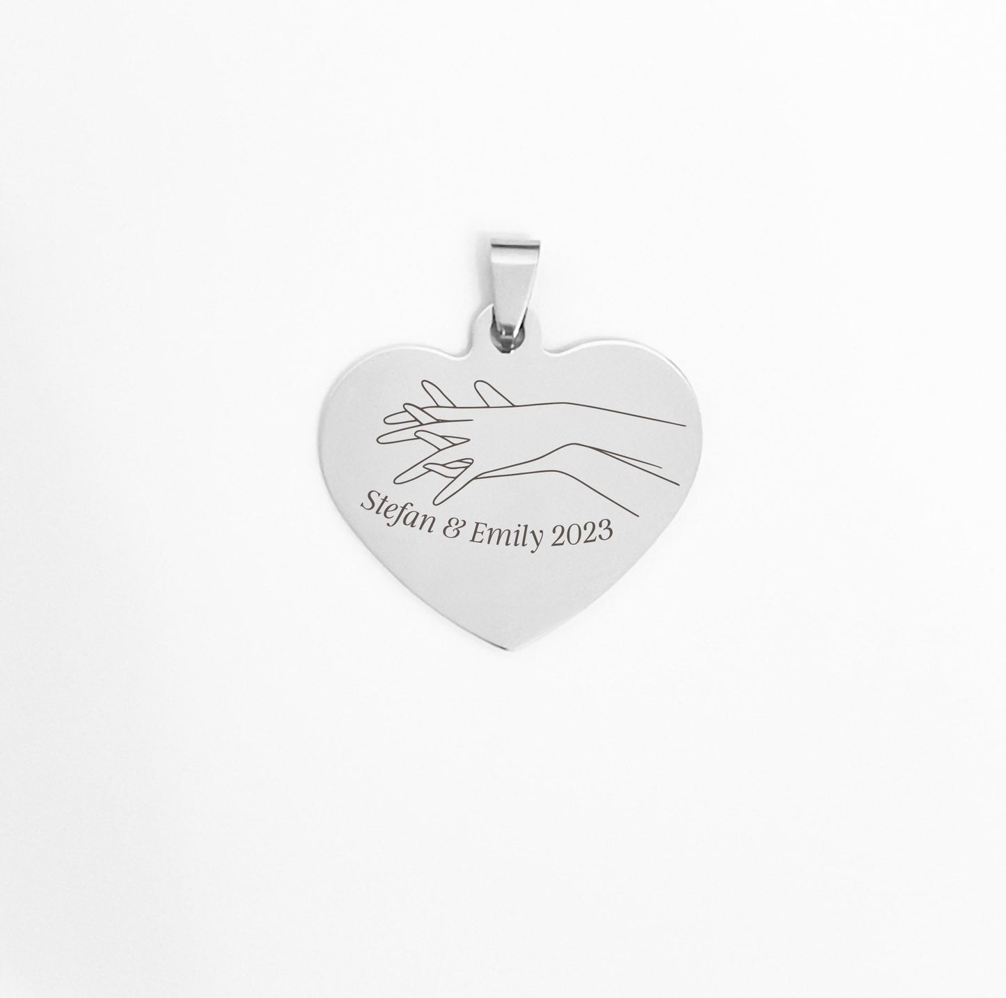 Personalized Engraved necklaces heart