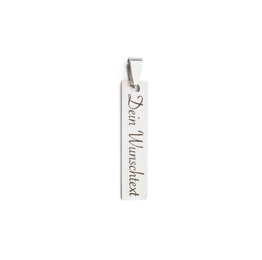 Personalized Engraved stainless steel pendant