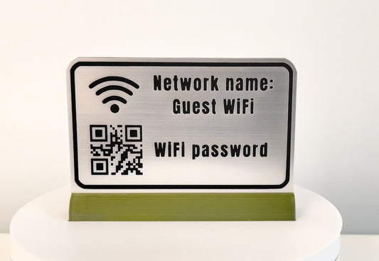 Stand- Wifi network login with generated QR code