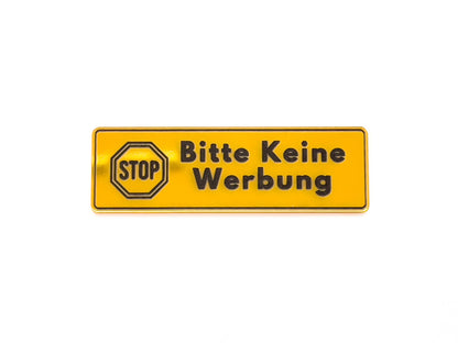 Briefkastenschild - Bitte keine Werbung