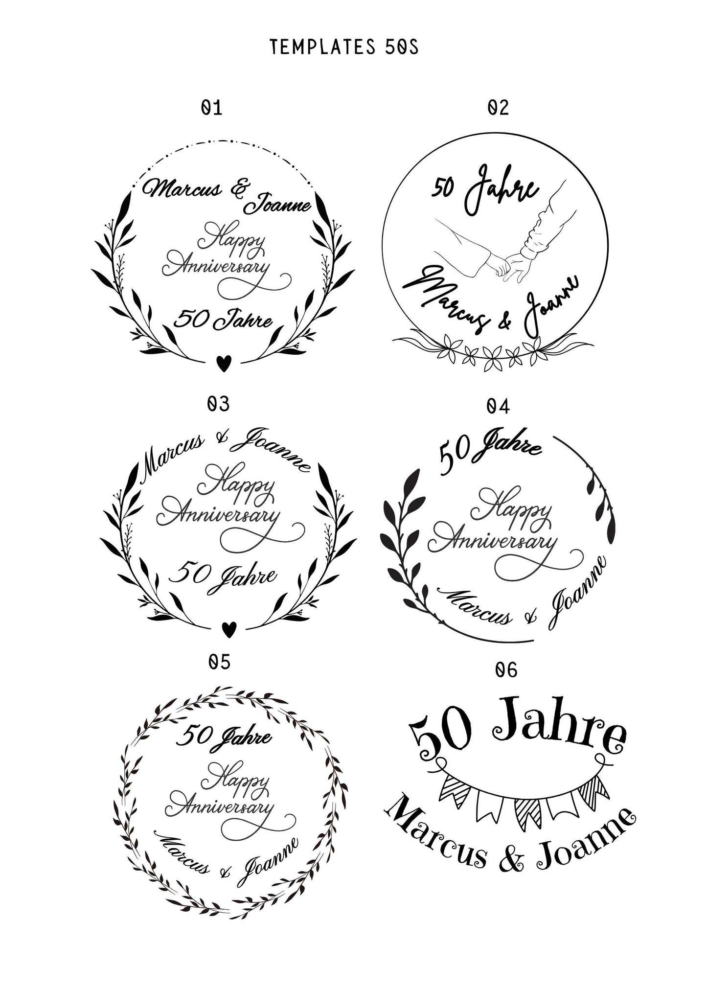 Jubiläums-Holzscheibe mit persönlicher Gravur