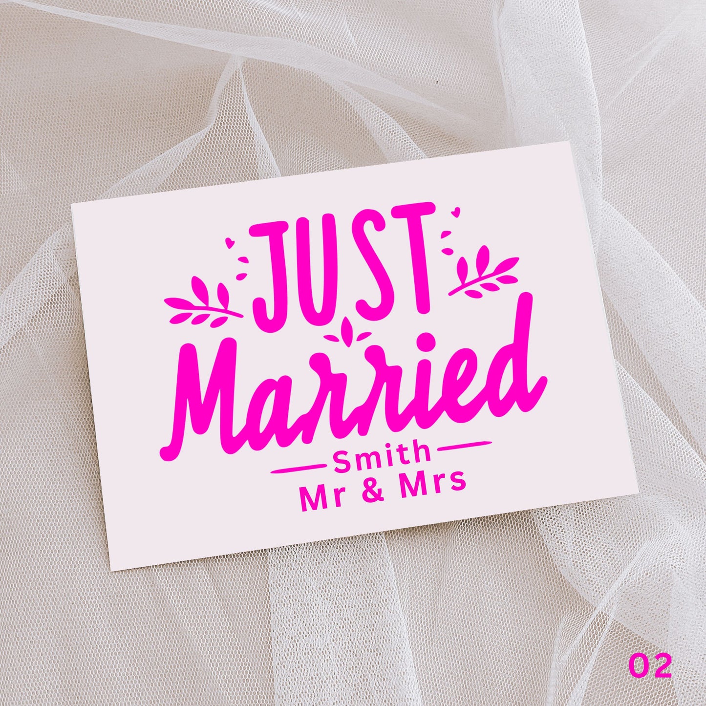 Just Married - Wedding- Decal / Car Sticker