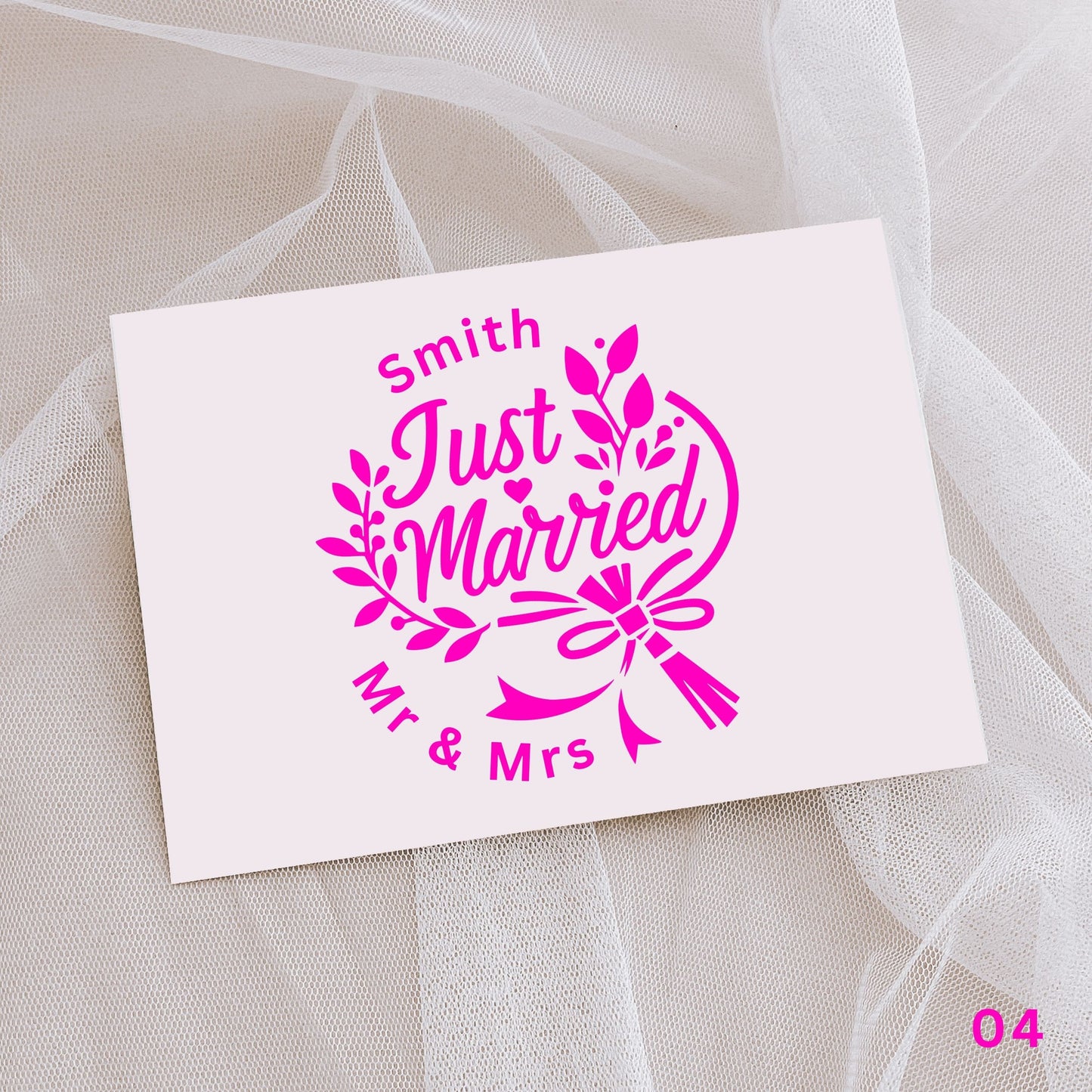 Just Married - Wedding- Decal / Car Sticker