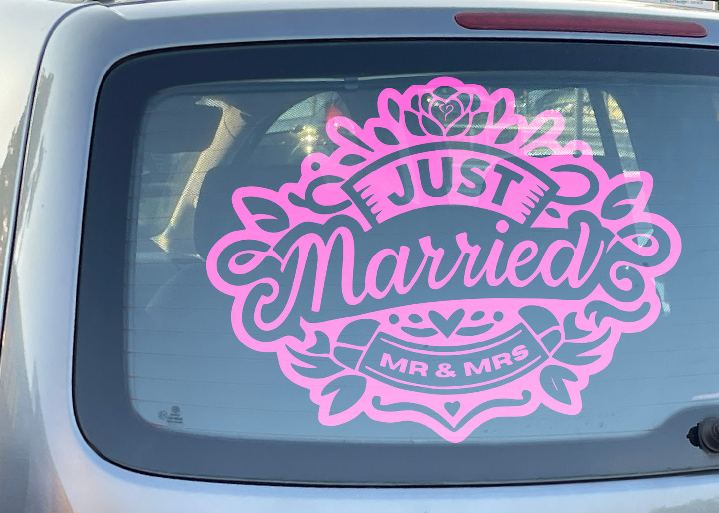 Just Married - Wedding- Decal / Car Sticker