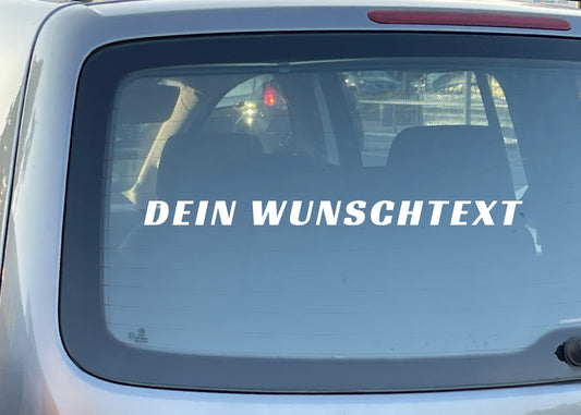 Personalisiert - selbstklebender Vinyl-Aufkleber mit individuellem Text - Aufkleber für Autofenster/-tür